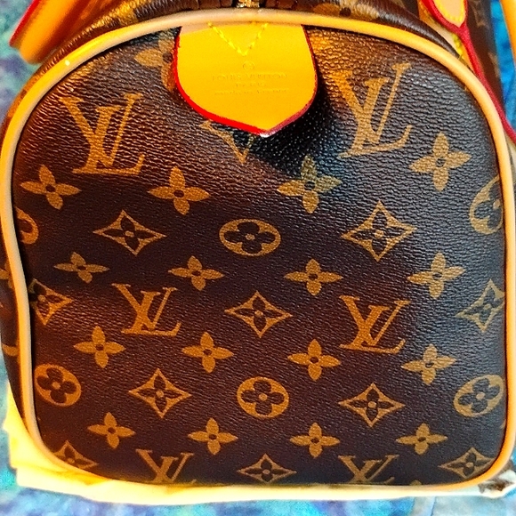 Brown Monogram Speedy Style Fashion Bag N W O T, Gorgeous! - Picture 3 of 11